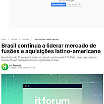 Brasil continua a liderar mercado de fuses e aquisies latino-americano